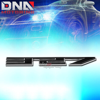 FOR SBC 327 5.3 STICK ON 3D CHROME BLACK AUTO BODY METAL EMBLEM TRIM BADGE LOGO