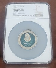 2018 NGC PF 69 BARBADOS 3oz Silver $5 