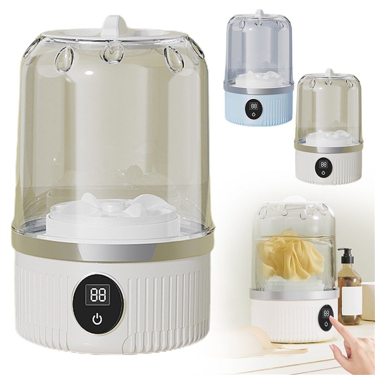 Underwear Washer Portable Rechargeable Cordless Mini Washing Machine 1L Capacity | eBay UK