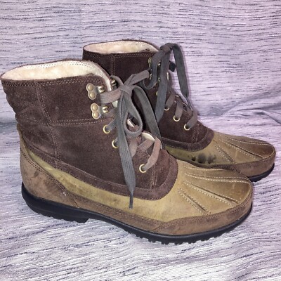 Cole Haan  Men s 8.5 Waterproof  Duck Boot  Shearling Lined Lace Up