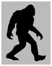 Sasquatch Big Foot Bigfoot Stencil F 8.5" x 11" Stencil FREE SHIPPING