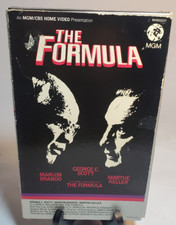 The Formula MGM Betamax Tape Gatefold NOT VHS George C Scott Marlon Brando