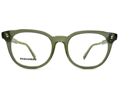 Dsquared2 Eyeglasses Frames DQ5144 098 Clear Green Round Full Rim 49-18-145