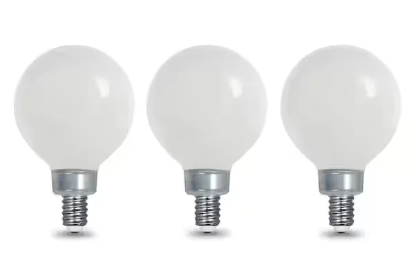 EcoSmart 60-Watt Equivalent Daylight G16.5 Dimmable LED Light Bulb 3 pack - Image 3 of 4