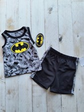 Batman Toddler Boys 2 Piece Pajama Set Shirt  Shorts Size 2T NWT