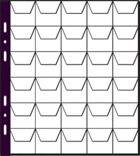 PAGNA Münzhüllen 30322 35mm 30 Fächer 5 Hüllen (Aulfes 2156)