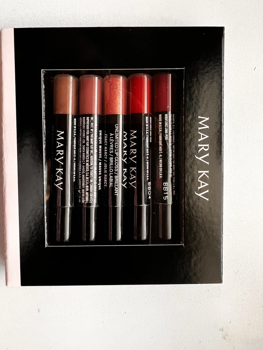 Mary Kay Unlimited Lip Gloss Set - 5 Deluxe Mini-Your Favorite-Sample Travel Set