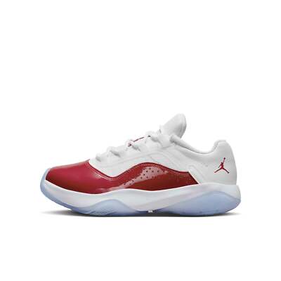 [CZ0907-116] GRADE SCHOOL AIR JORDAN RETRO 11 CMFT LOW 'WHITE BLACK GYM RED (GS)