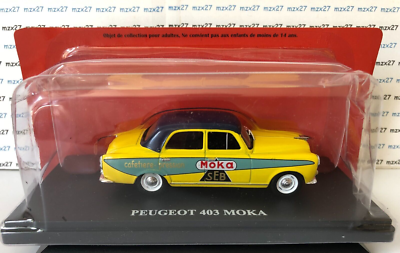 Miniature 1/43 Peugeot 403 Publicitaire Moka - Auto + Hachette, Occasion