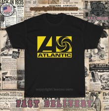 T-shirt uomo Hot Tees Atlantic Records logo maglietta americana nuova