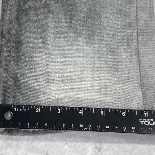 GS115 McQueen Slim Fit Jeans Boy Size 18 Black Denim Stone Wash Distressed 28x29 - Picture 9 of 18