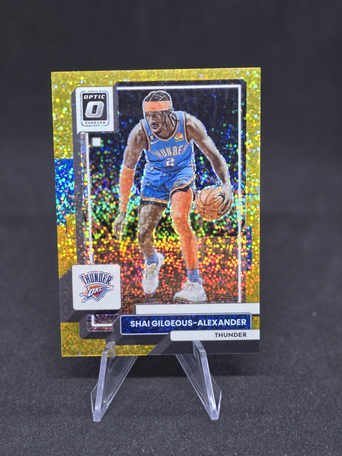 2022-23 Panini Donruss Optic - Shai Gilgeous-Alexander #44 Gold Sparkle #/24