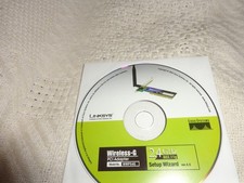 linksys wireless-g pci adapter model wmp54g ver.4.5 setup wizard. cd.
