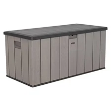 Lifetime New Outdoor Polyethylene Deck Box and Bench 150 Gallon, Gray 