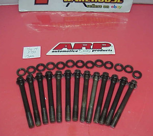 13 ARP Hex Head Coarse Thread Cylinder Head Bolts 7/16-14" x 3.750" Long