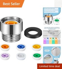 Compact 7-Piece Shower Flow Regulator Set: Control Water Flow with Color Options