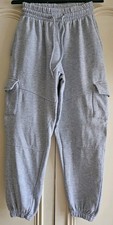 Women's or Older Girl's Grey  Pocket Cargo Trousers, size 10