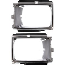 Headlight Door Set For 1984-1986 Toyota Pickup 4runner Left And Right Chrome