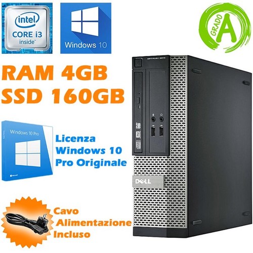 Desktop PC Dell OptiPlex 3010 I3 3220 RAM 4gb SSD 160gb HDMI Wind Refurbished - 第 1/3 張圖片