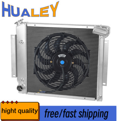 Kühler Radiator+Fan For 70-81 International Harvester Scout II Pickup V8 304 345