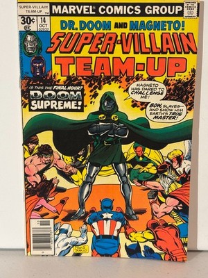 SUPER-VILLAIN TEAM-UP 14 - Marvel 1977 - Dr. Doom vs. Magneto - Fine