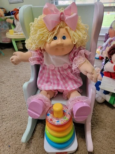 Vintage Cabbage Patch Kid Reroot Hm3  1985 Beautiful Lemon Medium Loops