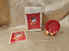 Hallmark 2004 "SPECIAL CAT" Photo Holder Keepsake Ornament Flocked Christmas