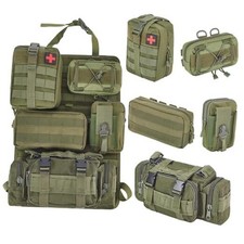 6 Pack Tactical Truck Organizer Back Seat Storage Car Seat Storage Army green
