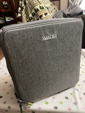 NEW Gray Padded Camera Shoulder Bag Case w/ Strap, accessories compartments.