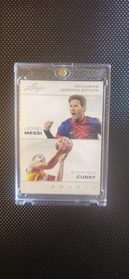 Lionel Messi, Stephen Curry 2024 Leaf Double Exclusive Legends #ELE-25