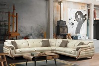 Ecksofa L-Form Textil Luxus Sofa Wohnlandschaft Polster Couch Couchen MöBel