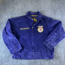 Vintage California FFA Jacket Vacaville Corduroy USA Made Size 40 Chainstitch