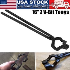 Knifemaking and Blacksmithing Tongs 16 Z V-Bi...