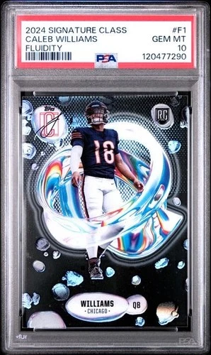 2024 TOPPS SIGNATURE CLASS FLUIDITY #F1 CALEB WILLIAMS ROOKIE (RC) PSA 10 Bears