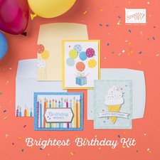 NEW Stampin' Up Brightest Birthday Kit   Complete Card Making Kit