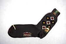 Argyle Socks Hickory Knit 30s 40s Art Deco 7 Argyle Space Ship Lights 9-11 NWT