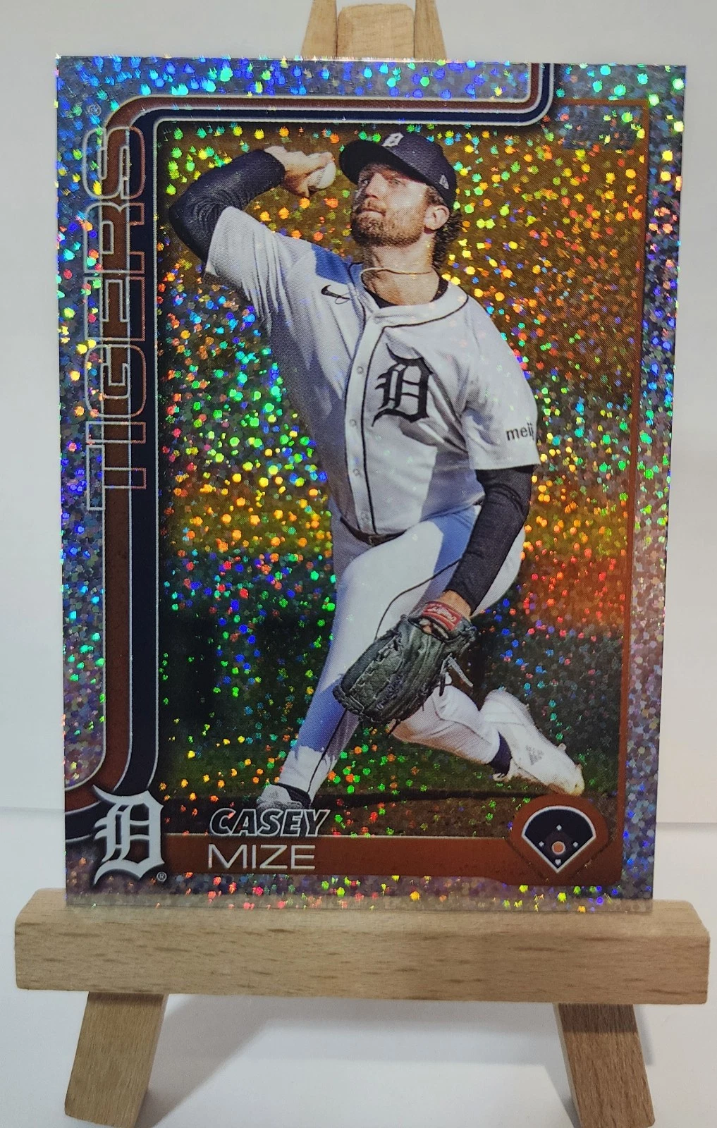Casey Mize 2025 Topps Series 1 Sand Glitter SP Parallel #315 Detroit Tigers