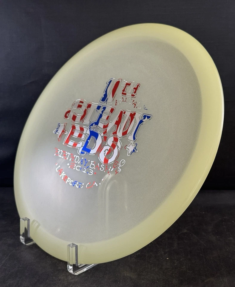 RARE GLOW Champion Roc3 Disc Golf Innova NEW 180g Steady Ed Bday 2013 Penned - Image 4 of 4