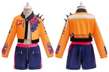 Kids Rumi Stage Cosplay Costume Girls Rumi Group Idol Jacket Shorts Vest Gift