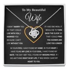 To My Wife Necklace, Gift For Wife, Anniversary Gift For Wife, Necklace For Wife