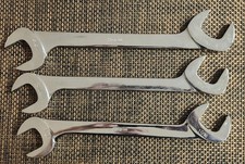 Snap-on Sae Large Angle Open End Wrenches 3 Wrenches See Discription Snap-on Sae Large Angle Open End Wrenches 3 Wrenches See Discription