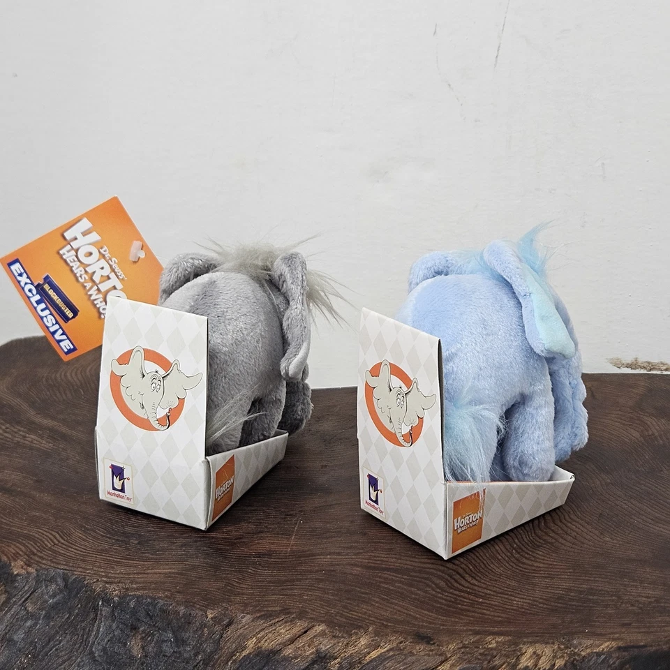 2x DR. SEUSS HORTON HEARS A WHO PELUCHE BLOCKBUSTER EXCLUSIVO 2007 NUEVO  Foto 4 de 4