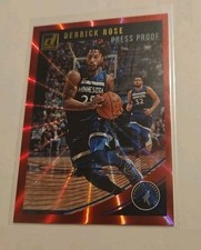 2018-19 DONRUSS DERRICK ROSE /99 RED PRESS PROOF MINNESOTA TIMBERWOLVES SP!