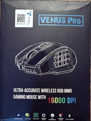 VENUS PRO ULTRA-ACCURATE WIRELESS RGB MMO GAMING MOUSE WITH 16000 DPI
