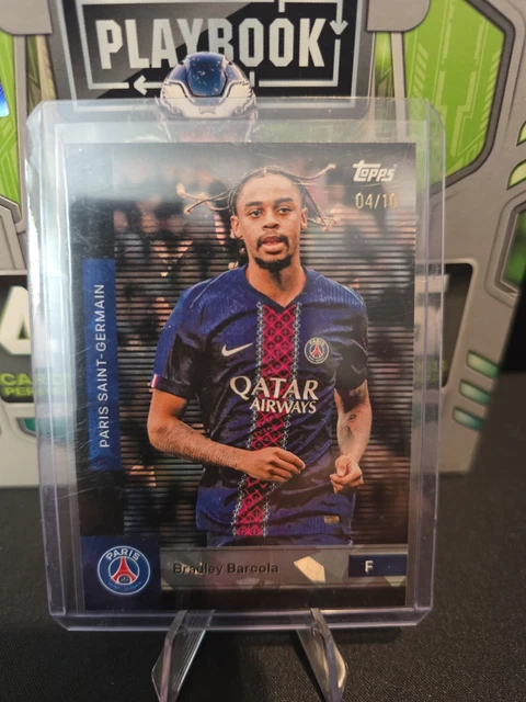 Bradley Barcola /10 - Paris Saint Germain, PSG - Topps PSG Team Set 25/26