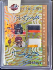 2021 Illusions Football Rookie Reflections Javonte Williams Dyami Brown RPA /50