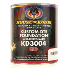1 QUART RED Color KD3004 House of Kolor DTS Auto Surfacer Sealer Epoxy Primer