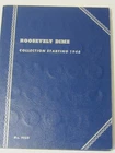 Complete Set of (90% Silver) Roosevelt Dimes 1946-1964 in folder (48) Dimes