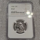 1954 Washington Quarter PF67 NGC 90% Silver