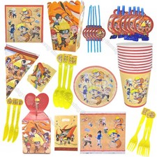 Naruto Sasuke Cartoon Boy Girls Birthday Party Supplies DIY Party Scene Layout T